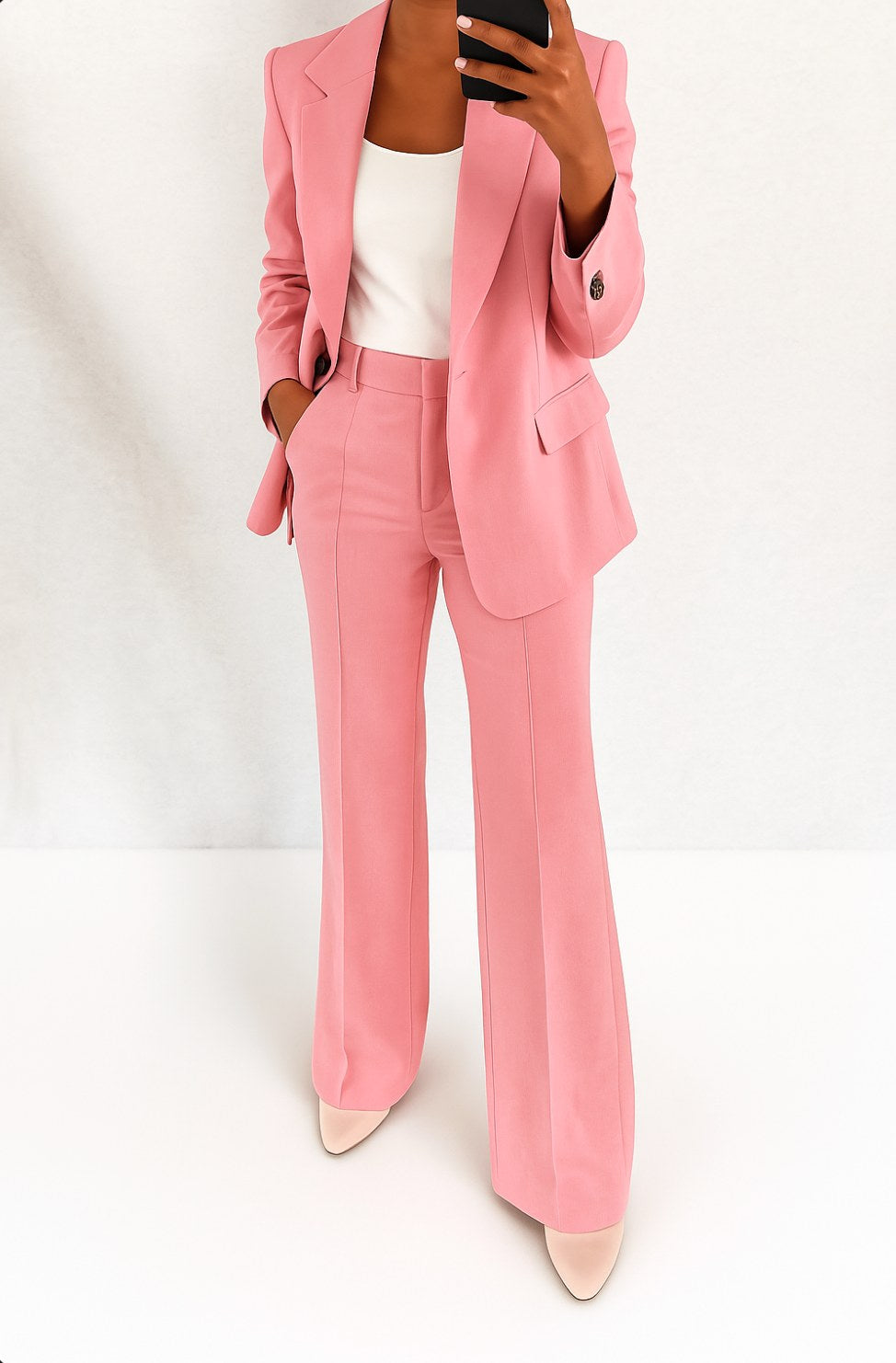 Vivienne | Women's Tailored Blazer and Trouser Set | My Sweet Wardrobe | Black