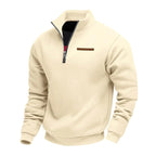 Waldemar | Men's Fleece Jumper, Casual Men's Sweatshirt | My Sweet Wardrobe | Beige