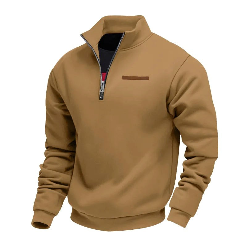 Waldemar | Men's Fleece Jumper, Casual Men's Sweatshirt | My Sweet Wardrobe | Beige