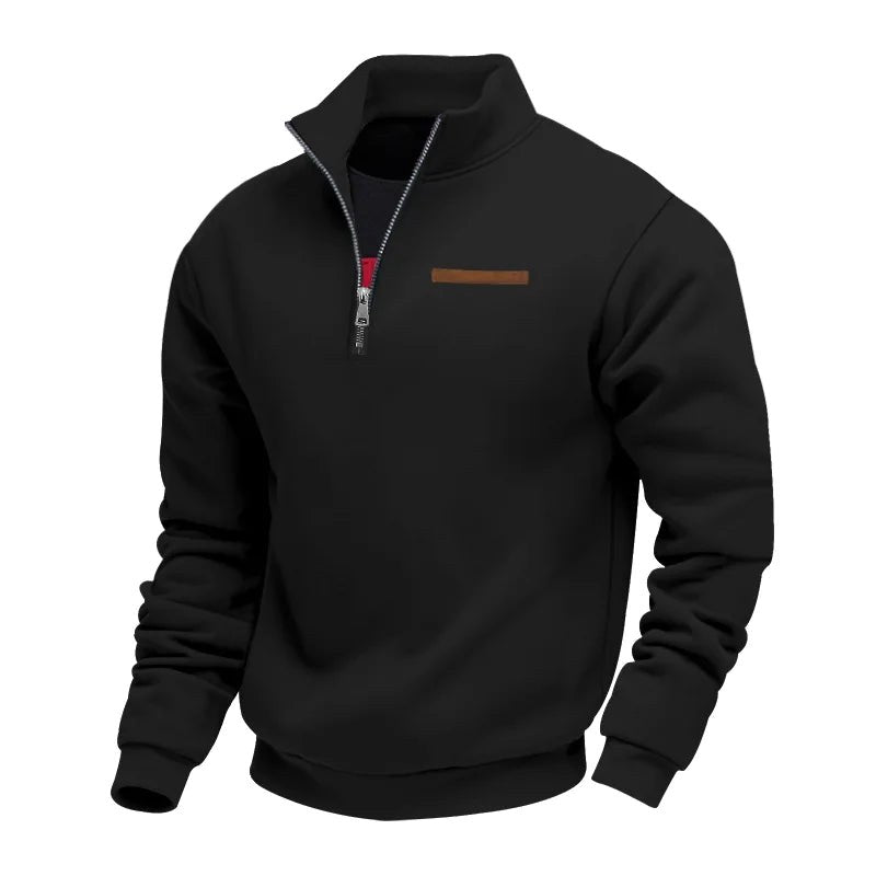 Waldemar | Men's Fleece Jumper, Casual Men's Sweatshirt | My Sweet Wardrobe | Brown