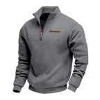 Waldemar | Men's Fleece Jumper, Casual Men's Sweatshirt | My Sweet Wardrobe | Brown