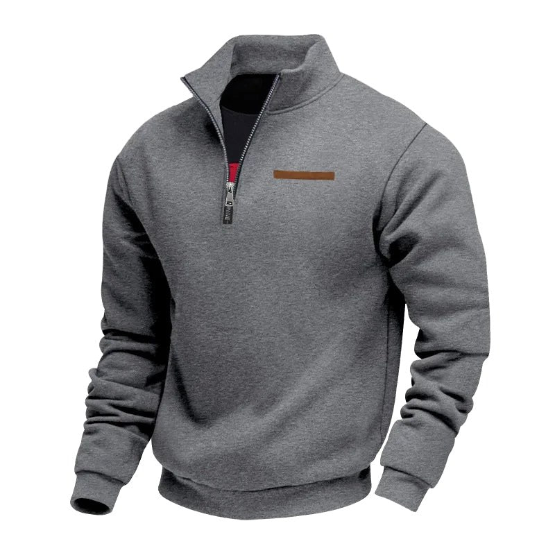 Waldemar | Men's Fleece Jumper, Casual Men's Sweatshirt | My Sweet Wardrobe | Brown