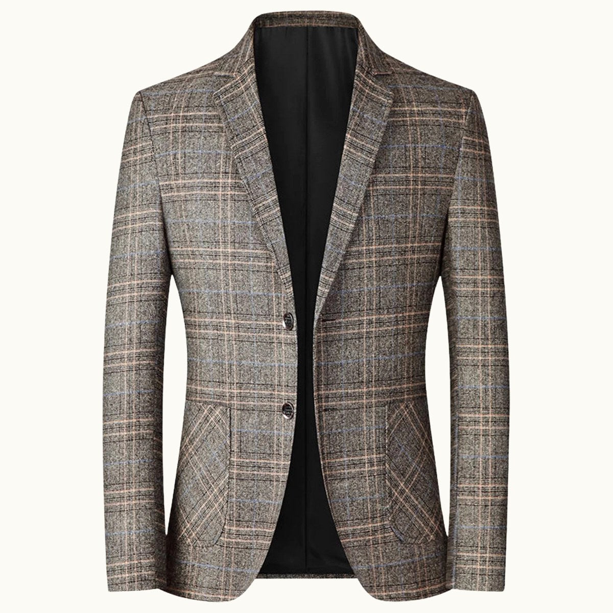 Warren | Men's Checked Lightweight Slim Fit Blazer, Smart Casual Blazer Suit | My Sweet Wardrobe