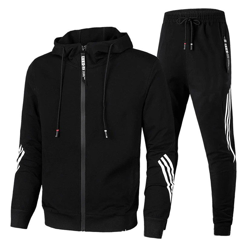 Warren | Men's Relaxed-Fit Tracksuit, Contemporary Two-Piece Set | My Sweet Wardrobe