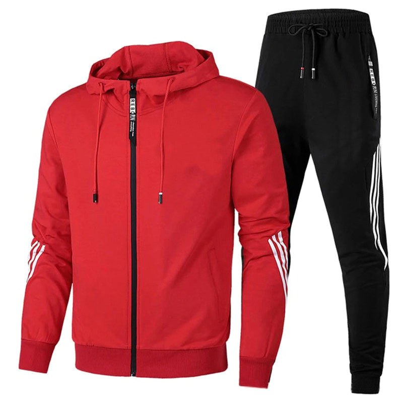 Warren | Men's Relaxed-Fit Tracksuit, Contemporary Two-Piece Set | My Sweet Wardrobe