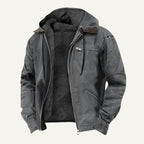 Wesley | Men's Hooded Fleece-Lined Jacket, Warm Winter Coat | My Sweet Wardrobe