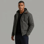 Wesley | Men's Hooded Fleece-Lined Jacket, Warm Winter Coat | My Sweet Wardrobe