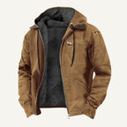 Wesley | Men's Hooded Fleece-Lined Jacket, Warm Winter Coat | My Sweet Wardrobe