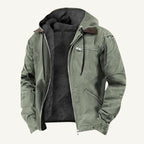 Wesley | Men's Hooded Fleece-Lined Jacket, Warm Winter Coat | My Sweet Wardrobe