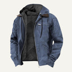 Wesley | Men's Hooded Fleece-Lined Jacket, Warm Winter Coat | My Sweet Wardrobe