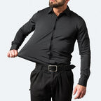 William | Men's Elastic Wrinkle-Resistant Shirt, Long-Sleeve Formal Shirt | My Sweet Wardrobe