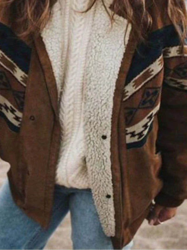 Winifred | Women's Plush Winter Coat, Retro Style Autumn Coat | My Sweet Wardrobe