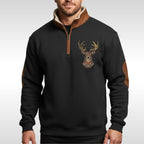 Wolfram | Men's Sherpa Jumper with Textured Structure, Warm Knit Jumper | My Sweet Wardrobe | Blue